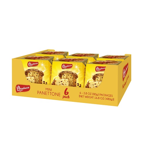 Bauducco Mini Panettone Classic, Moist & Fresh, Traditional Italian Recipe, Holiday Cake, 16.8oz (Pack of 6) Classic 1.05 Pound (Pack of 1), Now Only $7.09