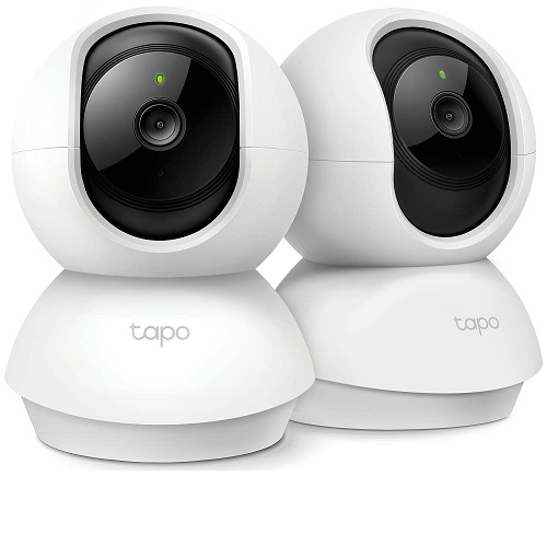 史低价！TP-Link Tapo 2K 室内 监控 摄像头，2个，原价$54.99，现仅售$44.98，免运费！