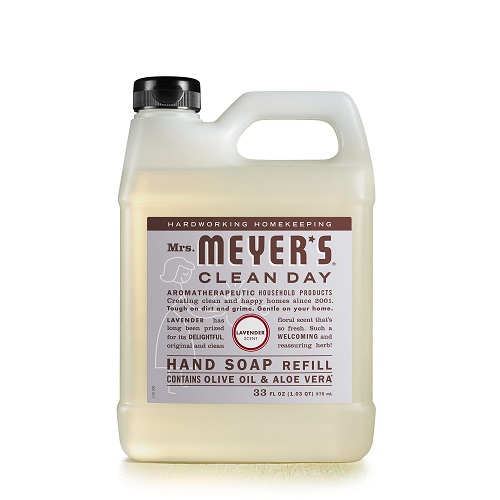 Mrs. Meyer’s 天然洗手液 补充装， 薰衣草香味，33 oz，原价$12.20，现仅售$6.37 ，免运费！