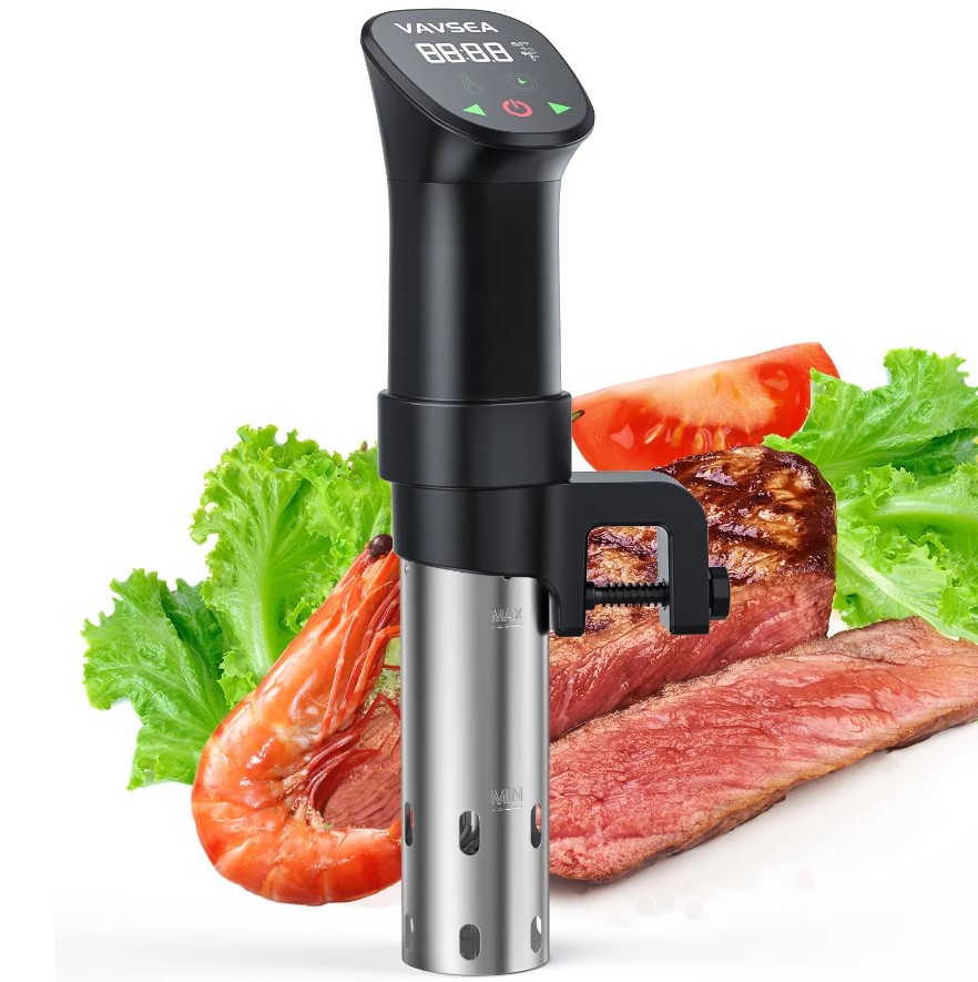 VAVSEA Sous Vide Machines, Precision Cooker, Waterproof Immersion Circulator with Digital Touch Screen and Accurate Temperature Time Control, Sous Vide Device for Home Kitchen