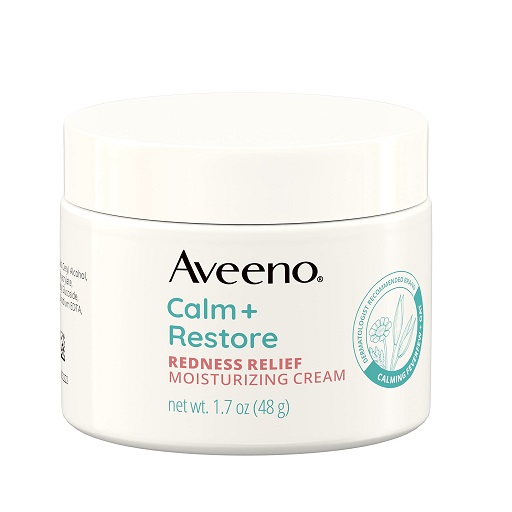 Aveeno Calm + Restore Redness Relief Moisturizing Cream, Daily Facial Cream for Sensitive Skin Instantly Calms & Soothes the Appearance of Redness, Fragrance-Free  1.7 oz, Only $8.68