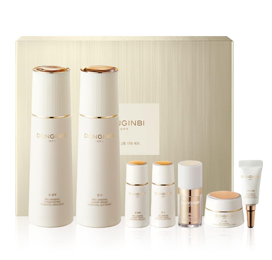 DONGINBI Power Repair Concentrated Essence Set, Hydrating and Anti-Aging, Firms & Lifts, Deep Moisturizing, Korean Ginseng Skin Care