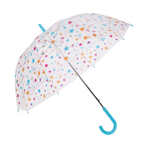 Amazon Basics Clear Round Bubble Umbrella, 34.5 inch, Stars, Now Only $9.51
