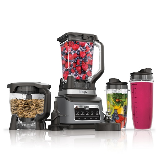 Ninja BN801 Professional Plus Kitchen System, 1400 WP, 5 Functions for Smoothies, Chopping, Dough & More with Auto IQ, 72-oz.* Blender Pitcher, 64-oz. Processor Bowl, (2) 24-oz. To-Go Cups,$127.49