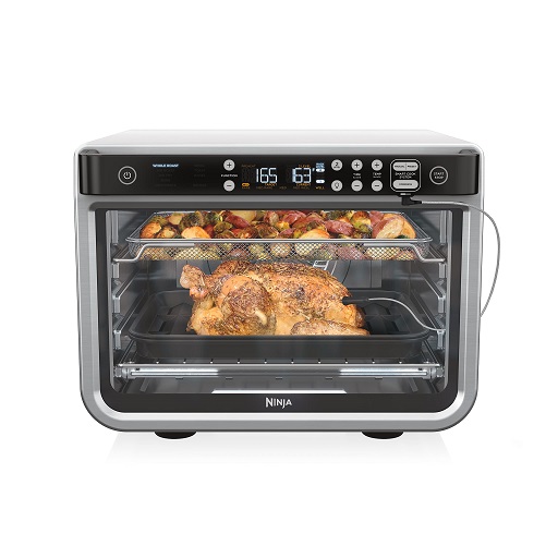 Ninja DT251 Foodi 10-in-1 Smart XL Air Fry Oven, Bake, Broil, Toast, Roast, Digital Toaster, Thermometer, True Surround Convection up to 450°F, includes 6 trays & Recipe Guide,  Only $199.99