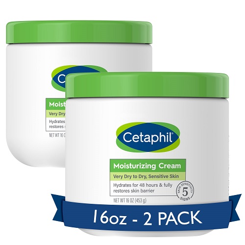 Cetaphil Body Moisturizer, Hydrating Moisturizing Cream for Dry to Very Dry, Sensitive Skin, NEW 16 oz 2 Pack, Fragrance Free, Non-Comedogenic, Non-Greasy NEW 16oz, 2 Pack Moisturizer,  Only $14.61