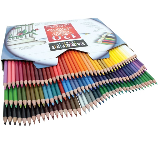 Sargent Art 120 Piece Assortment Colored Pencils, Writing, Drawing, Illustration, 56 Colors Including Gold and Silver, Non-Toxic 120 Count (Pack of 1), List Price is $23.34, Now Only $11.10