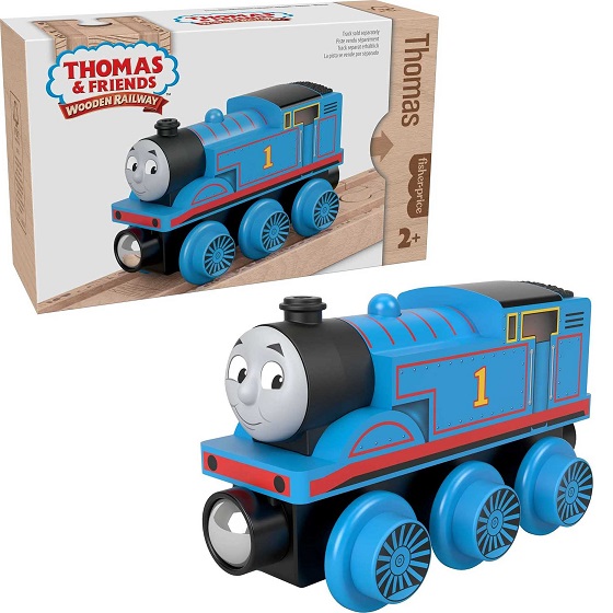 Thomas & Friends Wooden Railway Toy Train Thomas Push-Along Wood Engine for Toddlers & Preschool Kids Ages 2+ Years Wood Vehicle Thomas, List Price is $16.99, Now Only $9.99