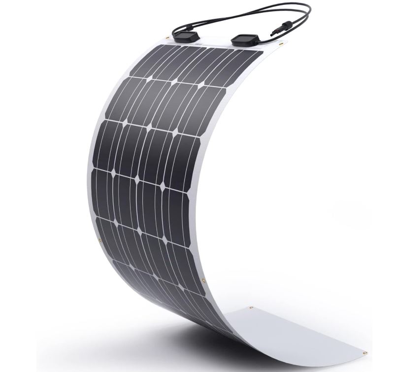 黑五特惠，2023年最低价！Renogy可弯曲单晶硅太阳能板, 100 Watt 12 Volt, 适用于游艇、房车、屋顶、野营等, 现仅售 $118.99 （25% off）免运费！