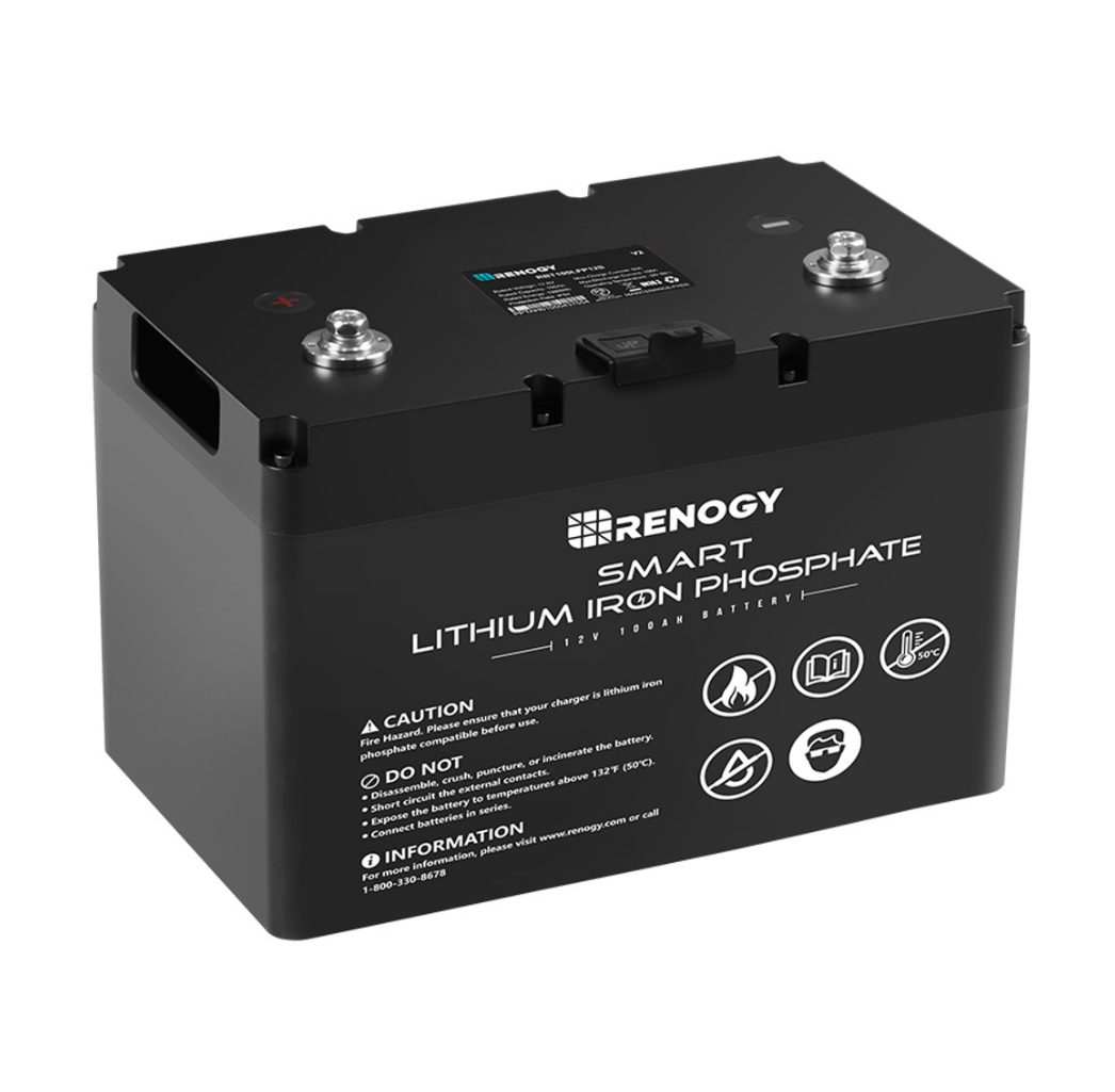 黑五好价，2023年最低价！Renogy 12V 100Ah 智能磷酸铁锂电池，折上折后仅售$469.99 (48% off)免运费！