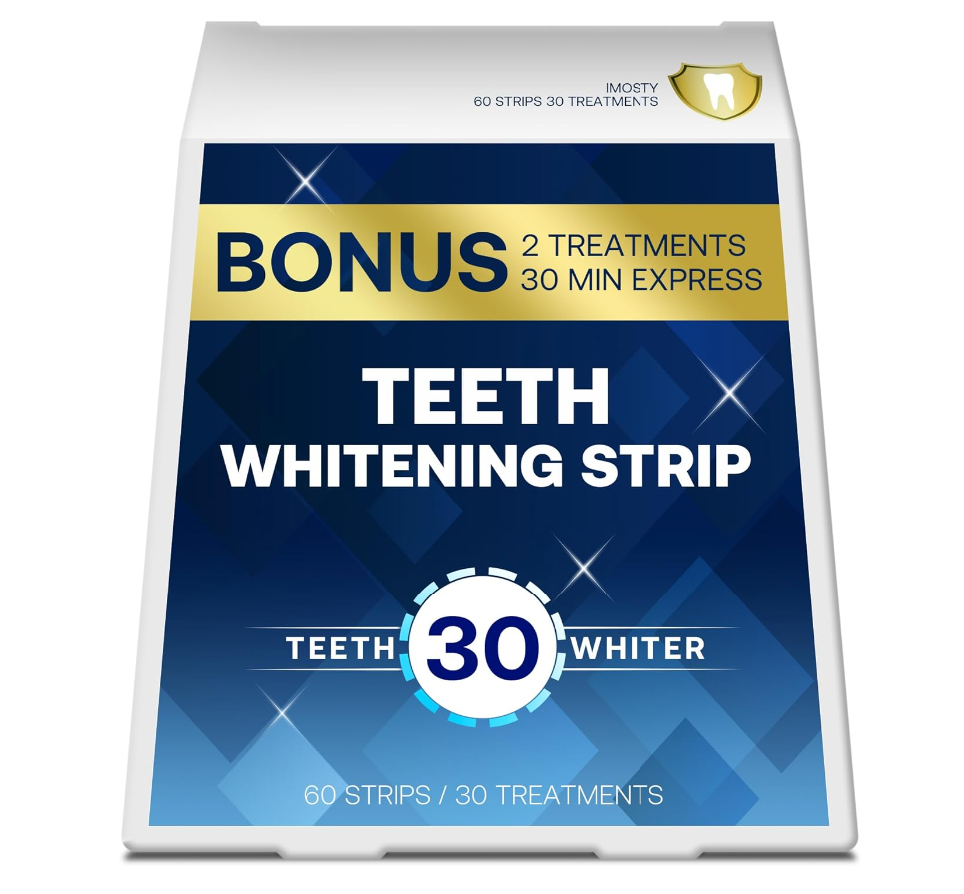 Whitening Strips, Teeth Whitening Strip, 60 Strips for Sensitive Teeth, Professional and Safe Teeth Whitening Kit
