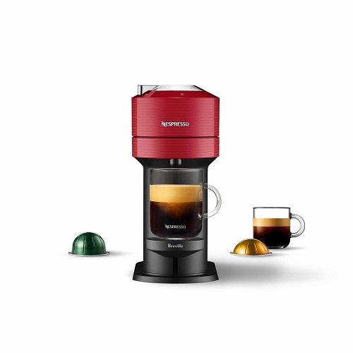 Nespresso Vertuo Next Coffee and Espresso Machine by Breville, Cherry Red, 1.1 Liters Machine Red, List Price is $179.95, Now Only $125.3, You Save $54.65