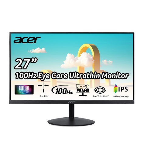 史低價！Acer宏基 SB272 全高清 窄邊 IPS 顯示器，27吋，原價$164.99，現點擊coupon后僅售 $94.99，免運費！