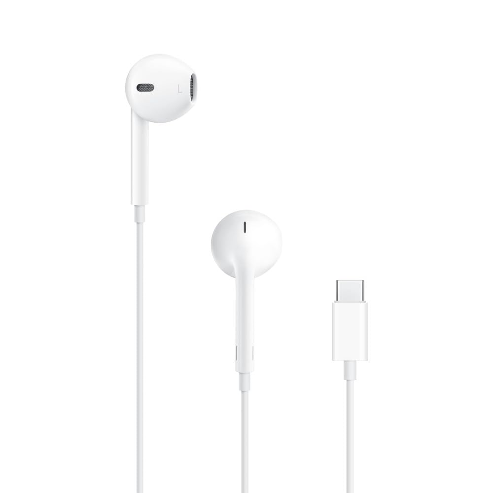 史低价！Apple苹果有线 耳塞耳机，带麦克风和遥控器，USB-C接口，原价$19.00，现仅售$16.99，免运费。Lighting接口款仅售$15.99！