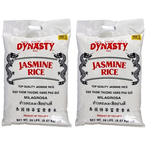 Dynasty Jasmine Rice, 20-Pound (Pack of 2), Now Only $35.98