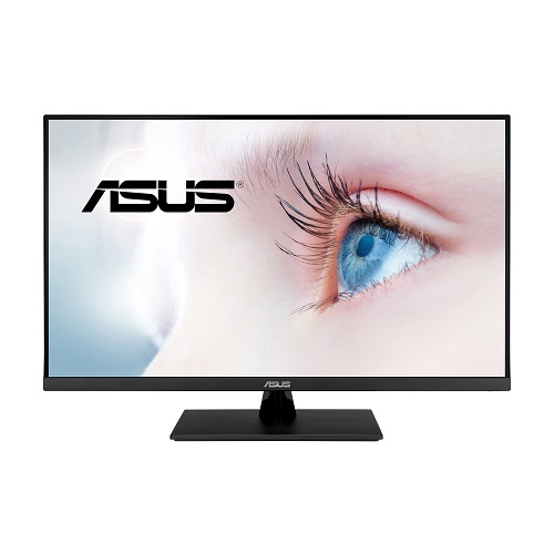 ASUS 31.5” 2K Monitor (VP32AQ) - WQHD (2560 x 1440), IPS, 100% sRGB, HDR10, 75Hz, Speakers, Adaptive-Sync/FreeSync, Low Blue Light, Eye Care, VESA Mountable, Frameless, DisplayPort, HDMI,  $179