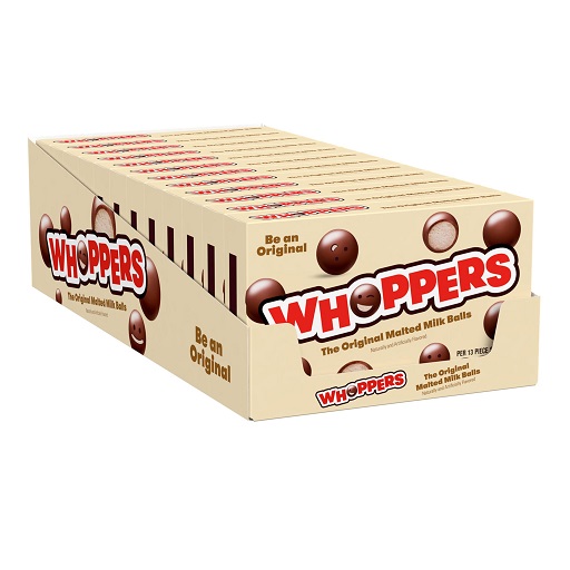 速抢！WHOPPERS 球形 牛奶巧克力，5 oz/盒，共12盒，现仅售 $9.26 ，免运费！