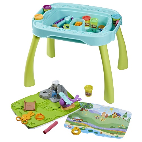 Play-Doh All-in-One Creativity Starter Station Activity Table Playset, Preschool Toys, Starter Sets, Kids Arts & Crafts, Ages 3+, List Price is $49.99, Now Only $28.79, You Save $21.2