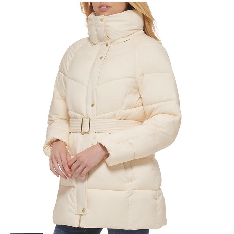 Cole Haan Women's Belted Zip-up Jacket, List Price is $250, Now Only $44.21
