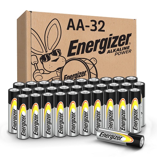 Energizer 劲量  AA 碱性 电池，32个装，原价$21.98，现仅售$13.28，免运费！