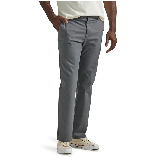 Lee Men's Extreme Motion Flat Front Slim Straight Pant, List Price is $36.9, Now Only $17, You Save $19.9