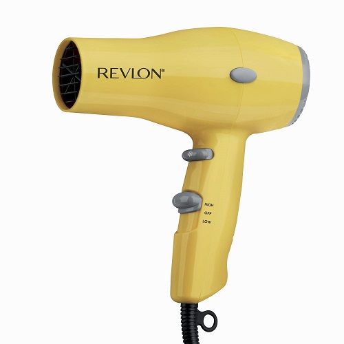 REVLON Compact Hair Dryer | 1875W Lightweight Design, Perfect for Travel, (Yellow), List Price is $13.99, Now Only $7.99, You Save $6