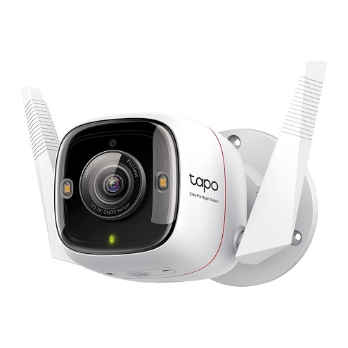 TP-Link ColorPro Wi-Fi Outdoor Camera | Plug-in | Daylight Clarity at Night | 2K QHD | Person/Pet/Vehicle Detection | Local/Cloud Storage | 127° FOV | Built-in Siren |    $39.99