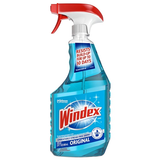 Windex Glass and Window Cleaner Spray Bottle, New Packaging Designed to Prevent Leakage and Breaking, Original Blue, 23 fl oz 23 Fl Oz (Pack of 1), List Price is $3.97, Now Only $2.70