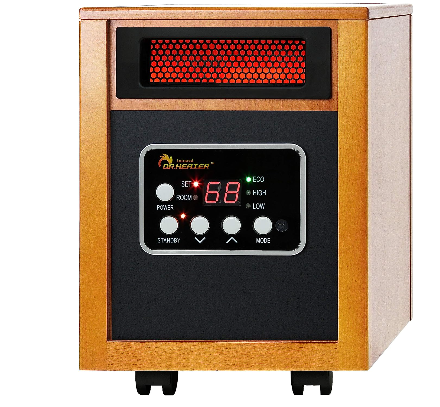 寒流來襲，提前做好準備！Dr Infrared Heater 攜帶型空間加熱器，1500 瓦，僅售$99.99 （23% off）免運費