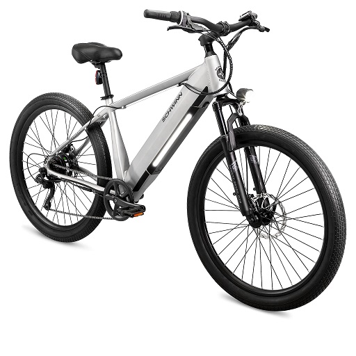 Schwinn Marshall Electric Hybrid Bike for Adults, Step-Thru and Step-Over Aluminum Frame, 250W Motor, Removable Battery, 7-Speed, 27.5-Inch Wheels, Head and Tail Lights, only $680.39
