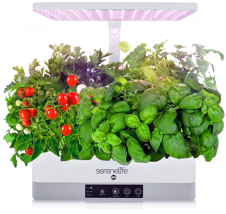 超好价！SereneLife 智能室内室内小花园，带全光谱生长灯，6 个种子荚，现仅售$43.57 （63% off）免运费！
