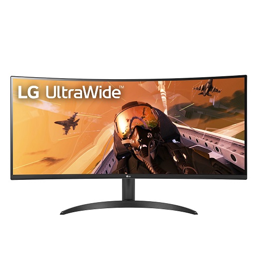 LG 34WP60C-B 34-Inch 21:9 Curved UltraWide QHD (3440x1440) VA Display with sRGB 99% Color Gamut and HDR 10, AMD FreeSync Premium and 3-Side Virtually Borderless Only $229.99