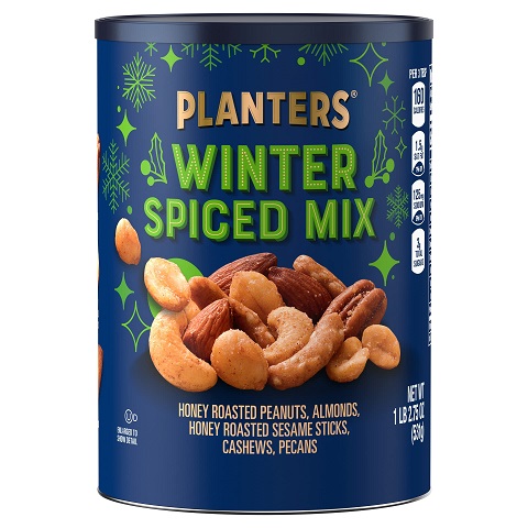史低價！Planters 冬季 混合堅果零食，18.75 oz，原價$6.98，現僅售$5.30，免運費！