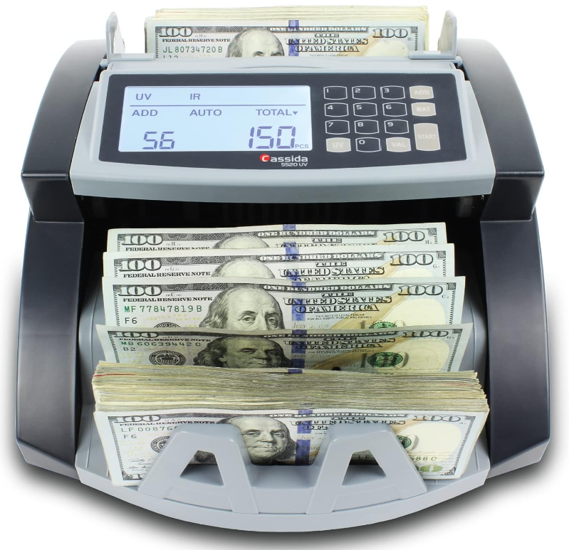 Cassida 5520 UV 美元点钞机，可检验伪钞和批量点钞，点钞速度快，带大 LCD 显示屏，现仅售 $180.42 免运费