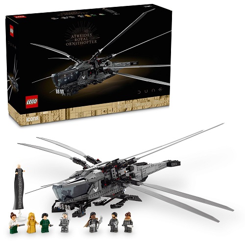 LEGO Icons Dune Atreides Royal Ornithopter 10327, Collectible Dune Inspired Model for Build and Display, Adult Gift Idea for Sci-Fi Movie Fans, 8 Dune Minifigures, Now Only $164.95
