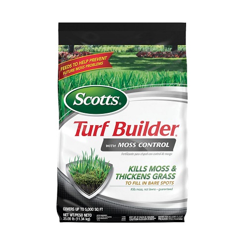 Scotts 草坪化肥，兼苔藓控制功能，可覆盖5000平方英尺草坪，原价$32.99，现仅售$16.08，免运费！