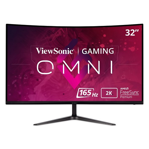 ViewSonic Omni VX3218C-2K 32 Inch Curved 1ms 1440p 165hz Gaming Monitor with FreeSync Premium, Eye Care, HDMI and Display Port, Black Monitor VX3218C-2K, List Price is $289.99, Now  Only $219.99
