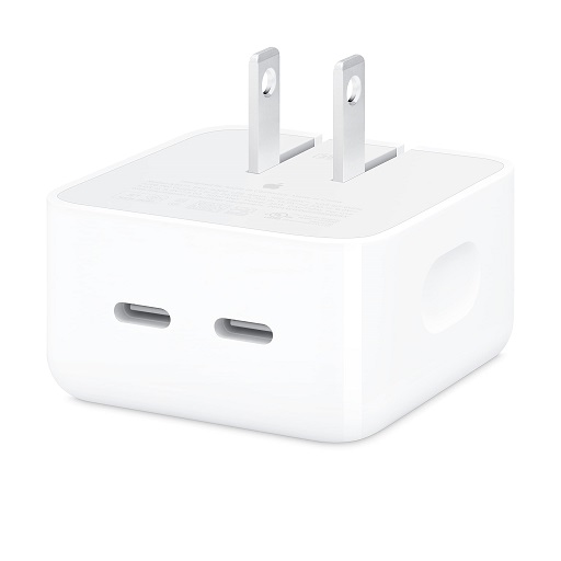 Apple苹果 35W 双USB-C接口充 紧凑型电器，原价$59.00，现仅售$44.99，免运费！