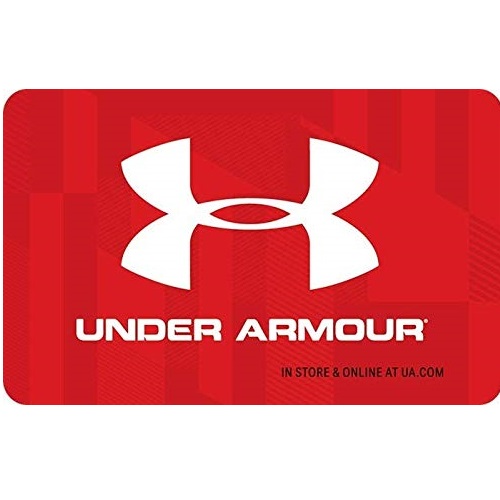 receive $7.50 in promotional credit within 24 hours when you spend $50.00 or more on select Under Armour eGift Cards
