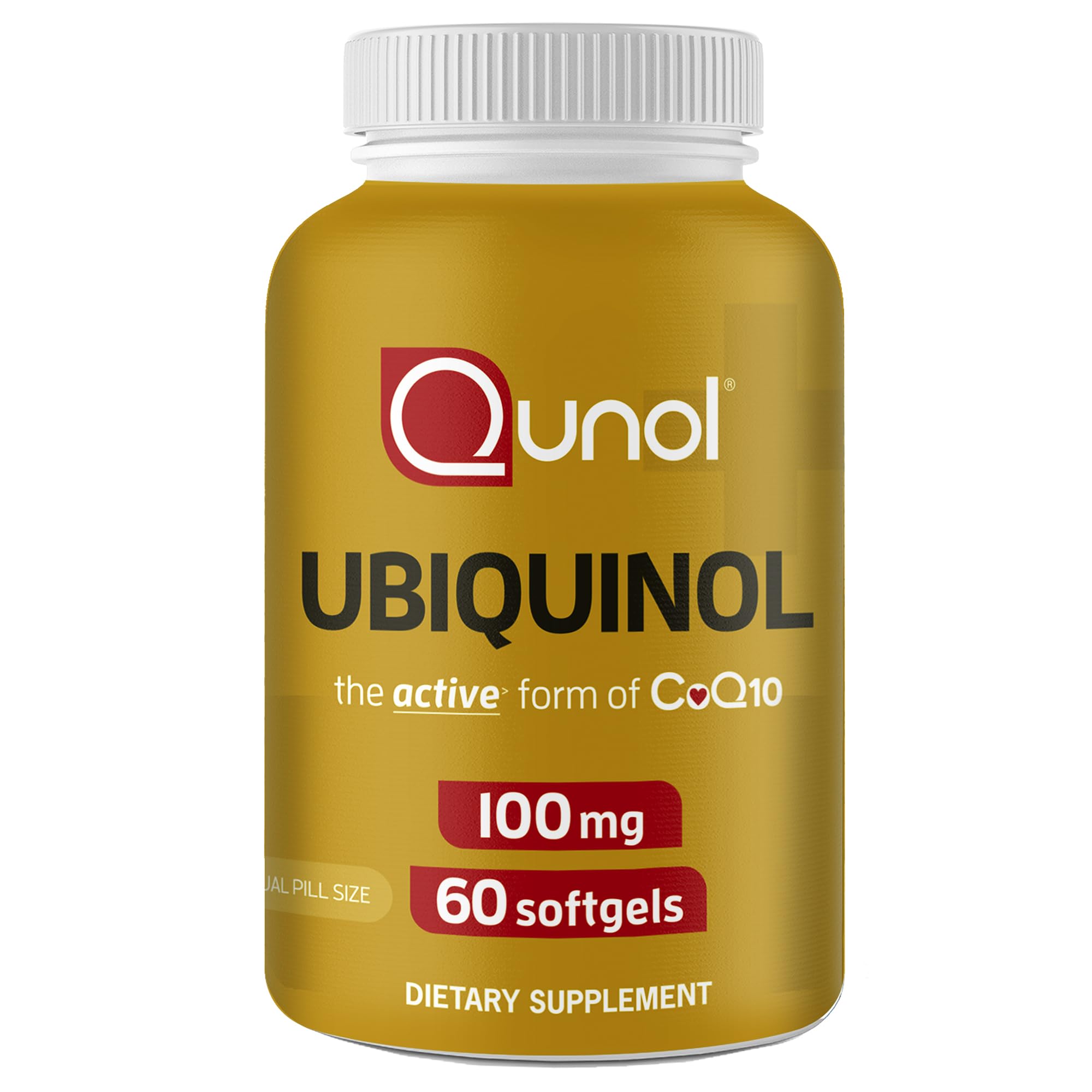 Qunol Ubiquinol CoQ10 100mg Softgels, Ubiquinol - Active Form of Coenzyme Q10, Antioxidant for Heart Health, Healthy Blood Pressure Levels, Beneficial to Statin Users, 60 Count  Only $13.62