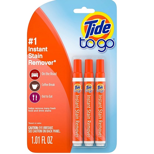 Tide Stain Remover for Clothes, To Go Pen, Instant Spot Remover for Clothes, Travel & Pocket Size, 3 Count Original 3 Count (Pack of 1) NEW, Now Only $5.60