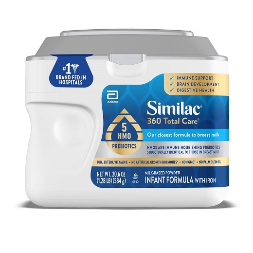 Similac 360 Total Care 婴儿奶粉，20.6oz， 现仅售$33.23，免运费！购满$80获得$20购物信用！