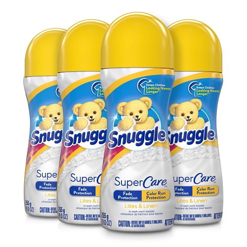 Snuggle SuperCare In-Wash Scent Booster, Lilies and Linen, Fade Protection and Color Run Protection, 9 Ounce, 4 Count, only $9.58