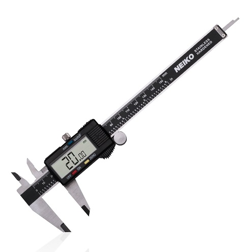 NEIKO 01407A Electronic Digital Caliper | 0-6 Inches | Stainless Steel Construction with Large LCD Screen | Quick Change Button for Inch/Fraction/Millimeter Conversions  Only $18.62