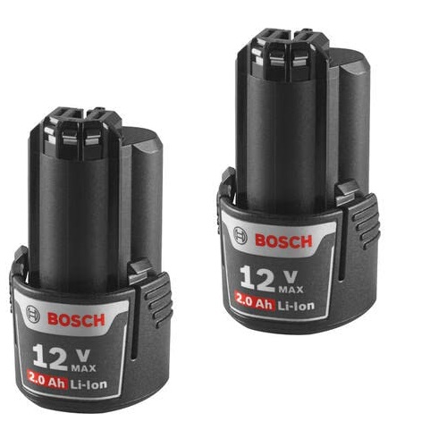 BOSCH BAT414-2PK 12V Max Lithium-Ion 2.0 Ah Battery 2-Pack, List Price is $79, Now Only $54.62