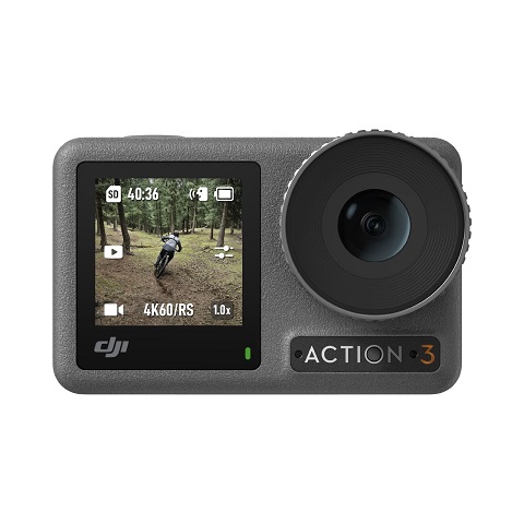DJI Osmo Action 3 Standard Combo, Waterproof Action Camera with 4K HDR & Super-Wide FOV, 10-Bit Color Depth, HorizonSteady, Cold Resistant & Long-Lasting, Vlogging Camera Only $199