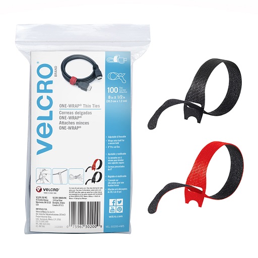 超級實用！Velcro 可重複使用魔術貼帶，100條，原價$12.79，現僅售$7.98，免運費