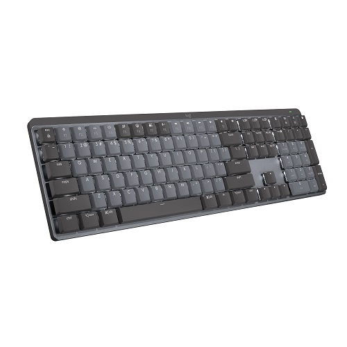 Logitech MX Mechanical Wireless Illuminated Performance Keyboard, Tactile Quiet Switches, Bluetooth, USB-C, macOS, Windows, Linux, iOS, Android, Graphite,  Only $107.28