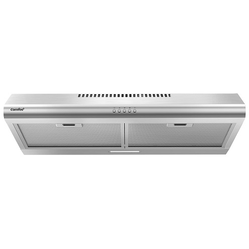 Comfee CVU30W4AST 30 inch Under Cabinet Ducted/Ductless Convertible Slim Vent Durable Stainless Steel Kitchen Reusable Filter, 3 Speed Exhaust Fan and 2 LED Lights Range Hood, 2.0 Version Only $89.99