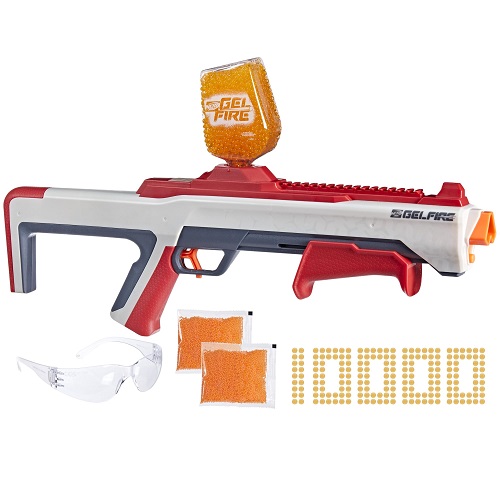NERF Pro Gelfire Raid Blaster, Fire 5 Rounds at Once, 10,000 Gel Rounds, 800 Round Hopper, Eyewear, Toys for Teens Ages 14 & Up, List Price is $39.99, Now Only $9.99